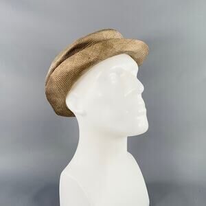 VALEUR Tan Woven Straw Hat